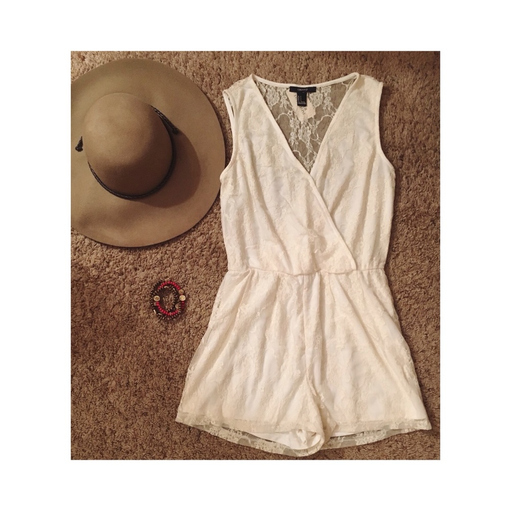 Lace Boho Crochet Romper